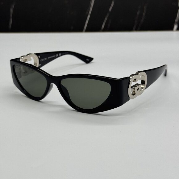 NEW GUCCI GG1824S 001 BLACK WOMEN SUNGLASSES GUCCI - Picture 1 of 12